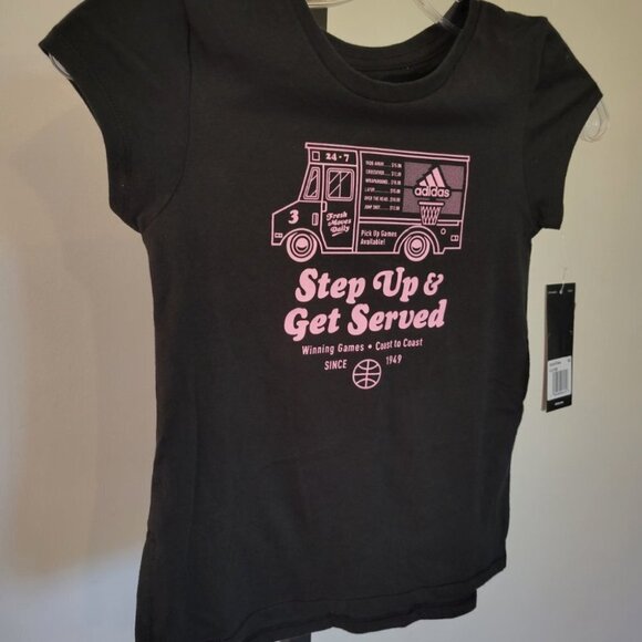 Adidas  Girl's Graphic Tee - Picture 2 of 5